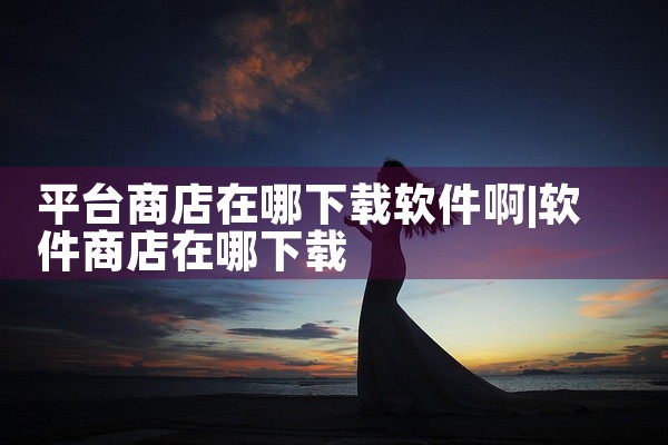 平台商店在哪下载软件啊