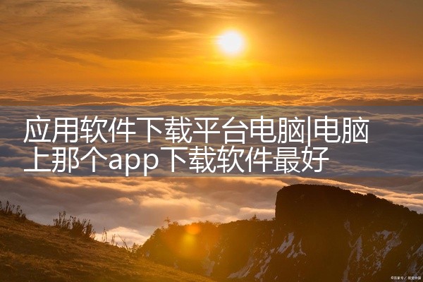 应用软件下载平台电脑